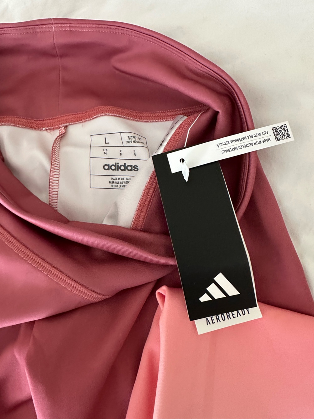 adidas Dusty Rose High-Waist girls Leggings - Picture 5 of 7